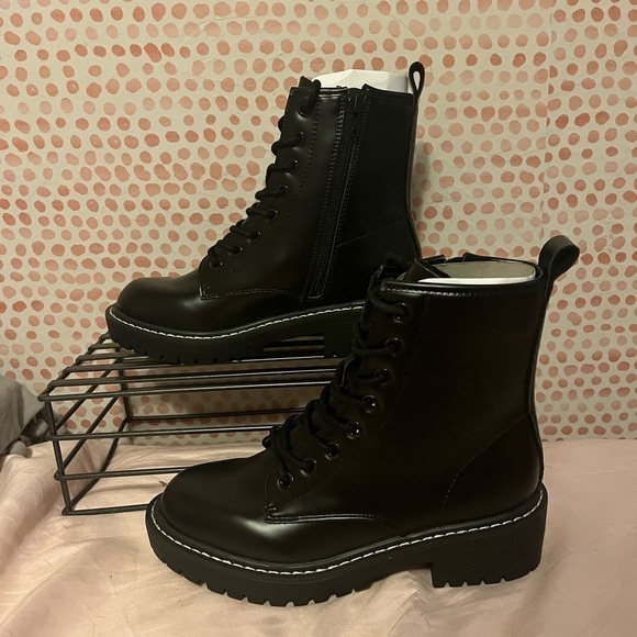 ICHIGO Fashion Lace-up Combat Boots - Picture 2 of 6